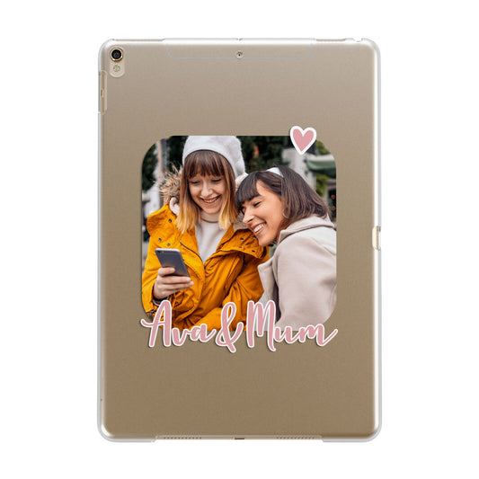 Mummy and Me Custom Photo Apple iPad Gold Case