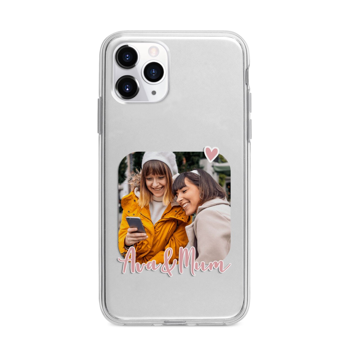 Mummy and Me Custom Photo Apple iPhone 11 Pro Max in Silver with Bumper Case