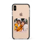 Mummy and Me Custom Photo Apple iPhone Xs Max Impact Case Black Edge on Gold Phone