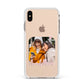 Mummy and Me Custom Photo Apple iPhone Xs Max Impact Case White Edge on Gold Phone