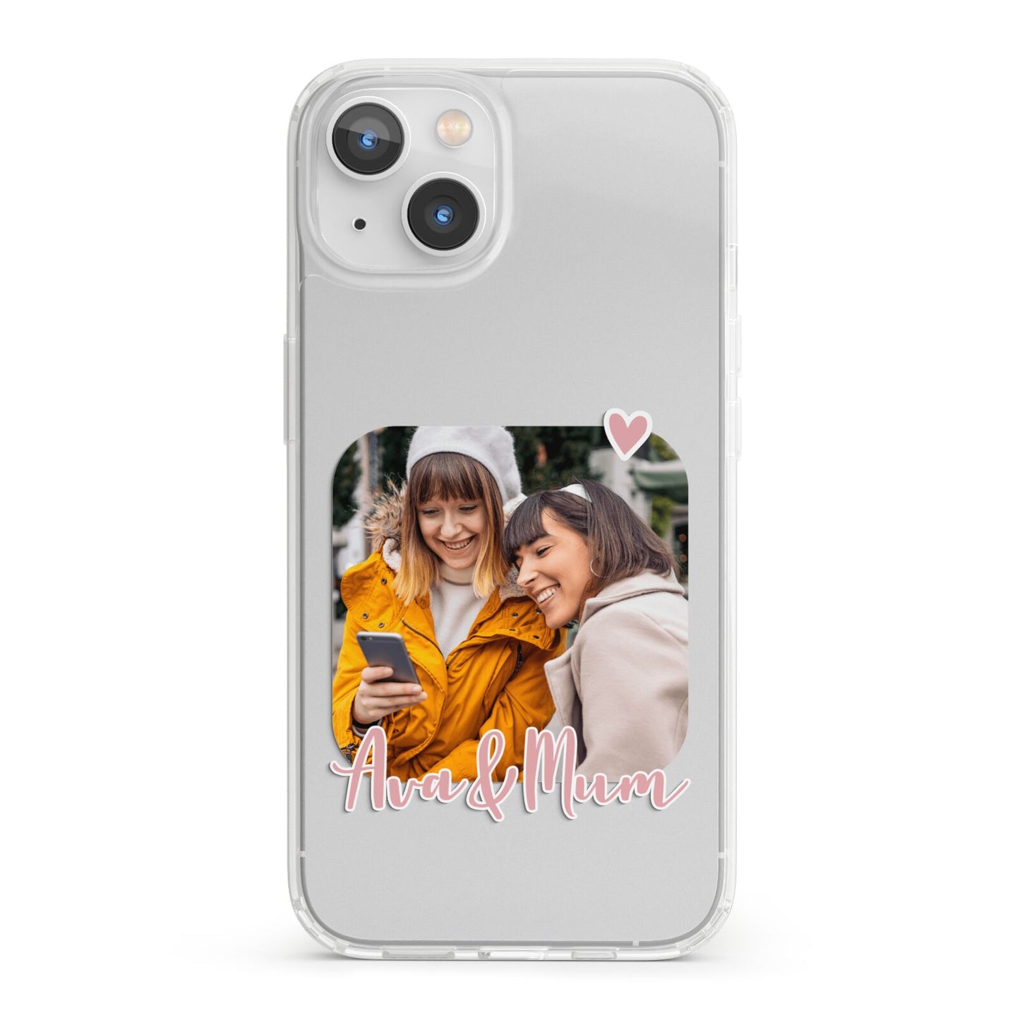 Mummy and Me Custom Photo iPhone 13 Clear Bumper Case