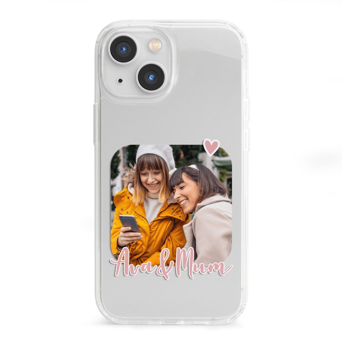 Mummy and Me Custom Photo iPhone 13 Mini Clear Bumper Case