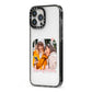 Mummy and Me Custom Photo iPhone 13 Pro Max Black Impact Case Side Angle on Silver phone