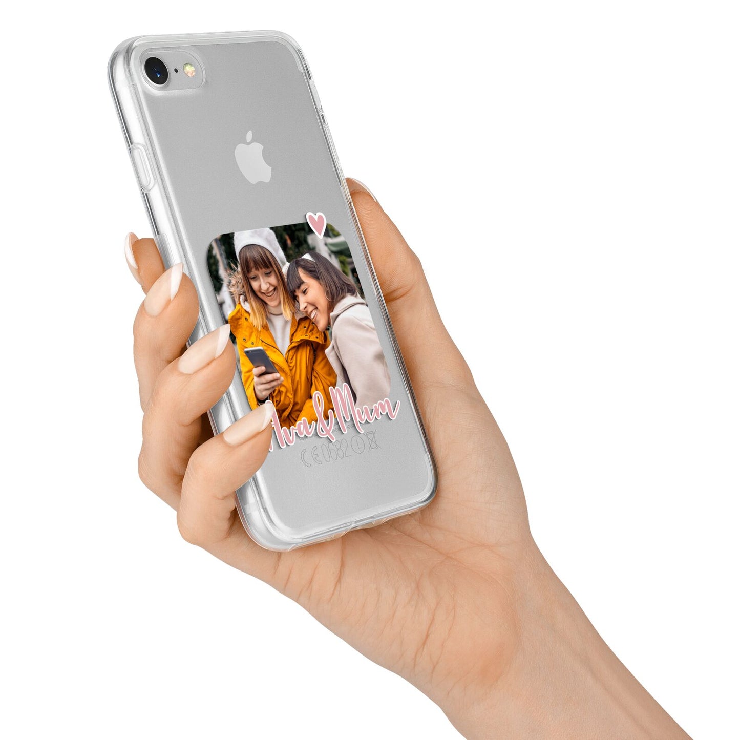 Mummy and Me Custom Photo iPhone 7 Bumper Case on Silver iPhone Alternative Image
