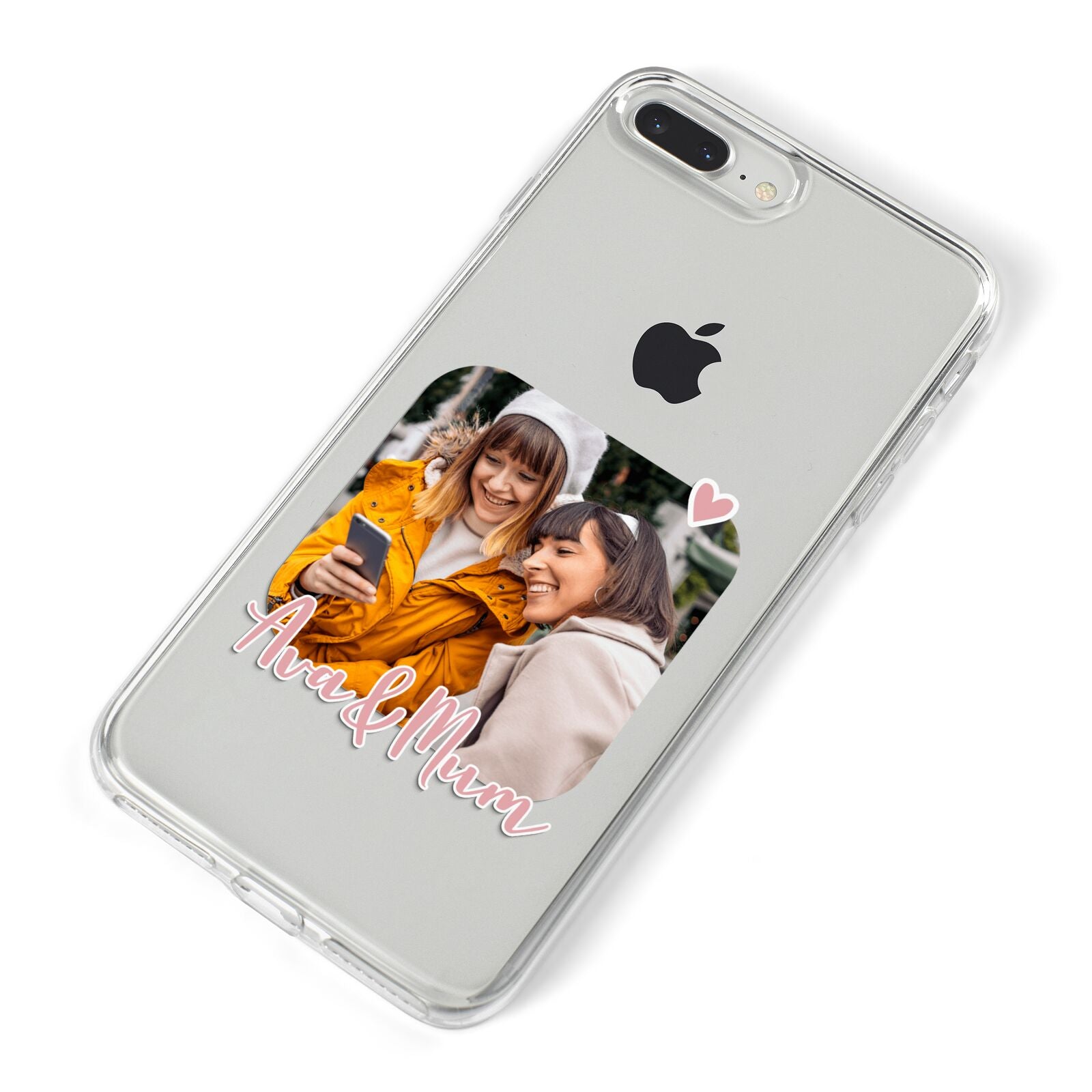 Mummy and Me Custom Photo iPhone 8 Plus Bumper Case on Silver iPhone Alternative Image