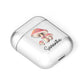 Mushroom Illustrations with Name AirPods Case Laid Flat
