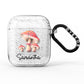 Mushroom Illustrations with Name AirPods Glitter Case
