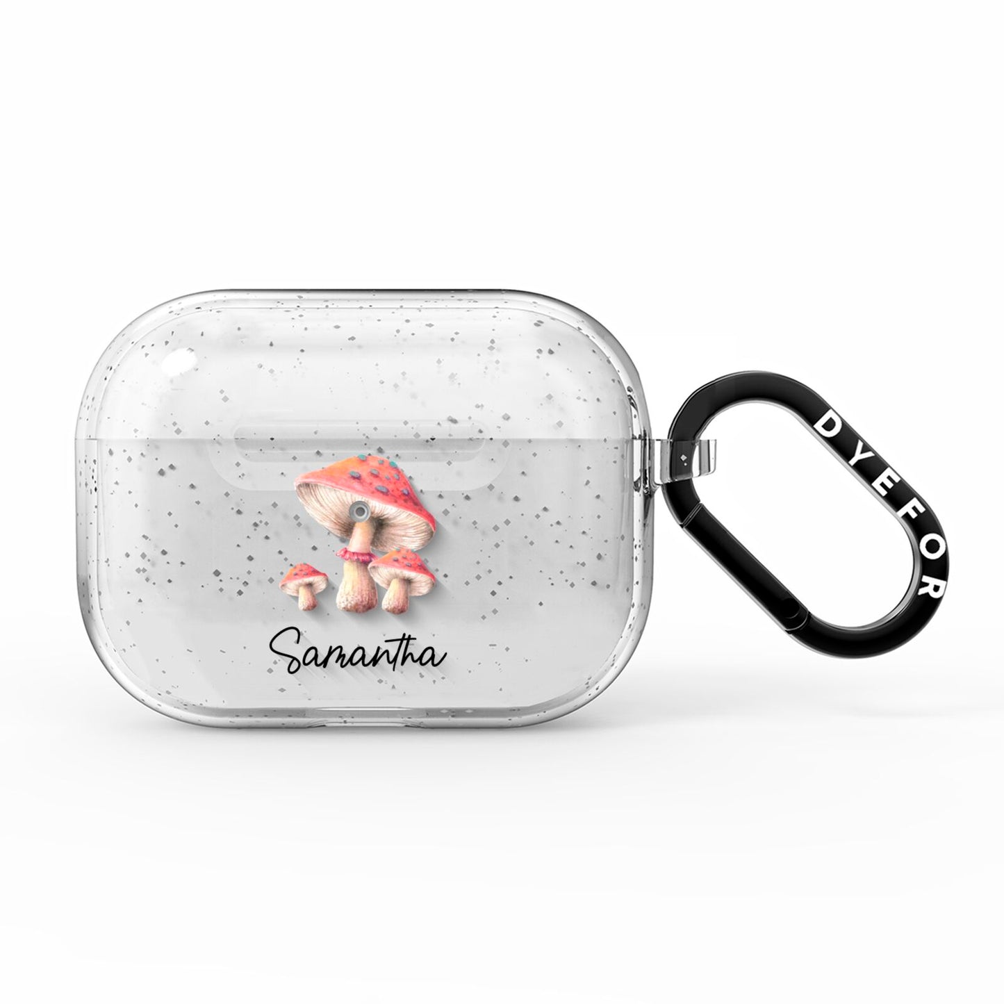 Mushroom Illustrations with Name AirPods Pro Glitter Case