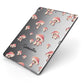 Mushroom Illustrations with Name Apple iPad Case on Grey iPad Side View