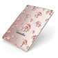 Mushroom Illustrations with Name Apple iPad Case on Rose Gold iPad Side View