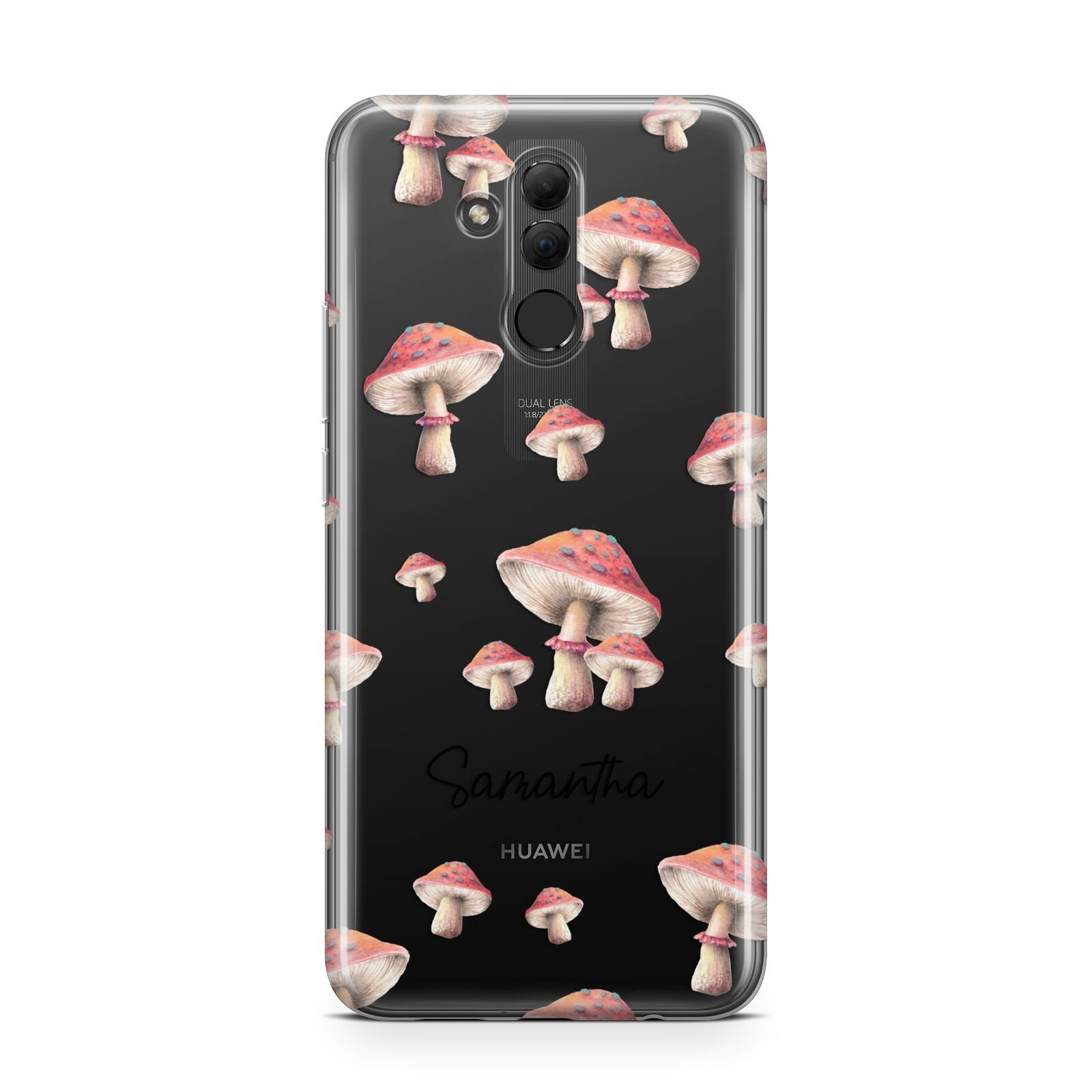 Mushroom Illustrations with Name Huawei Mate 20 Lite