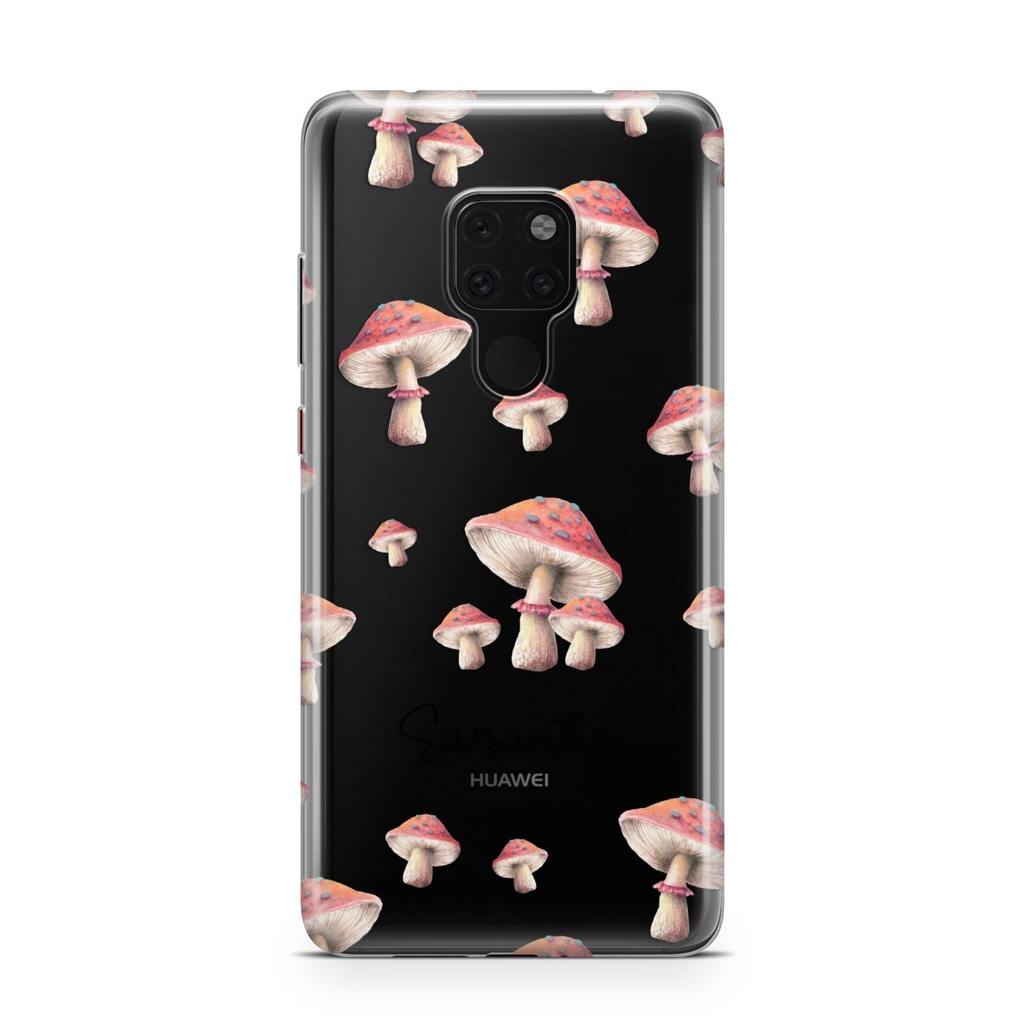 Mushroom Illustrations with Name Huawei Mate 20 Phone Case
