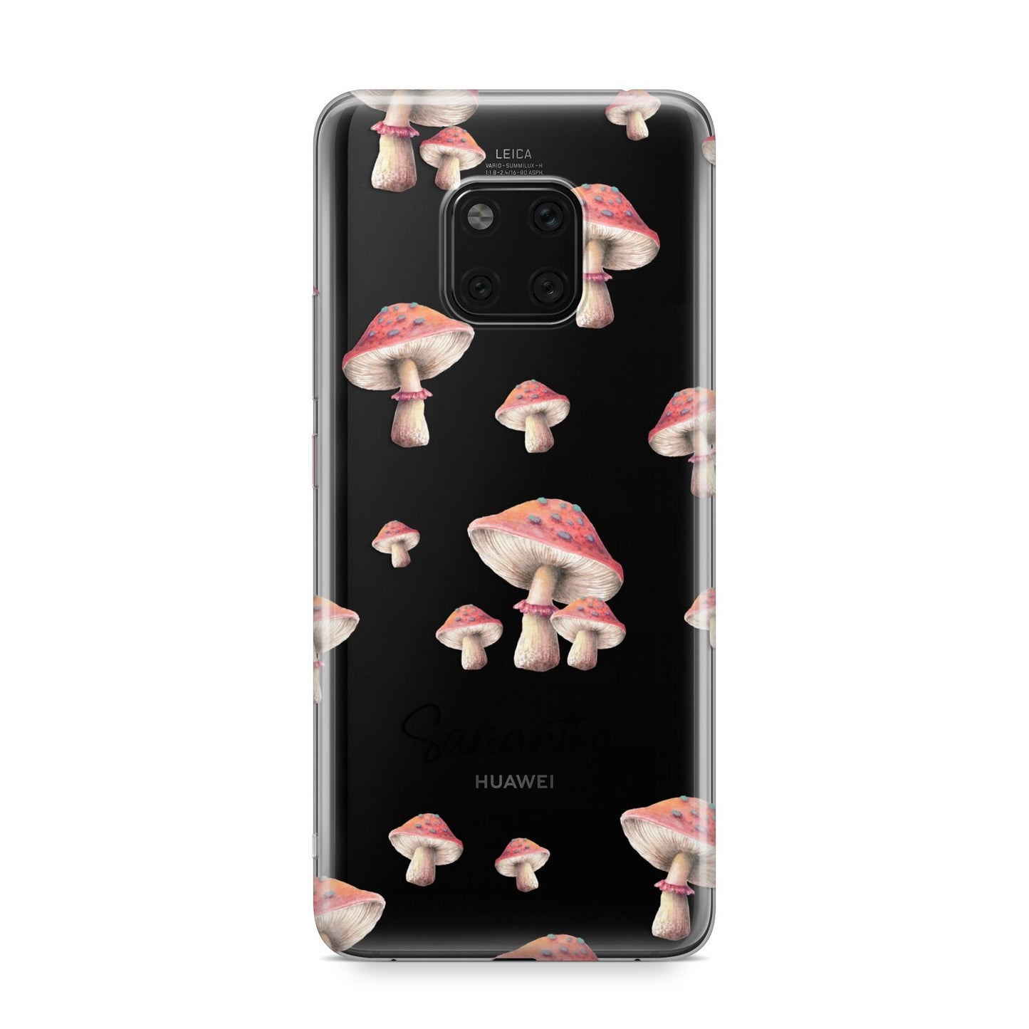 Mushroom Illustrations with Name Huawei Mate 20 Pro Phone Case