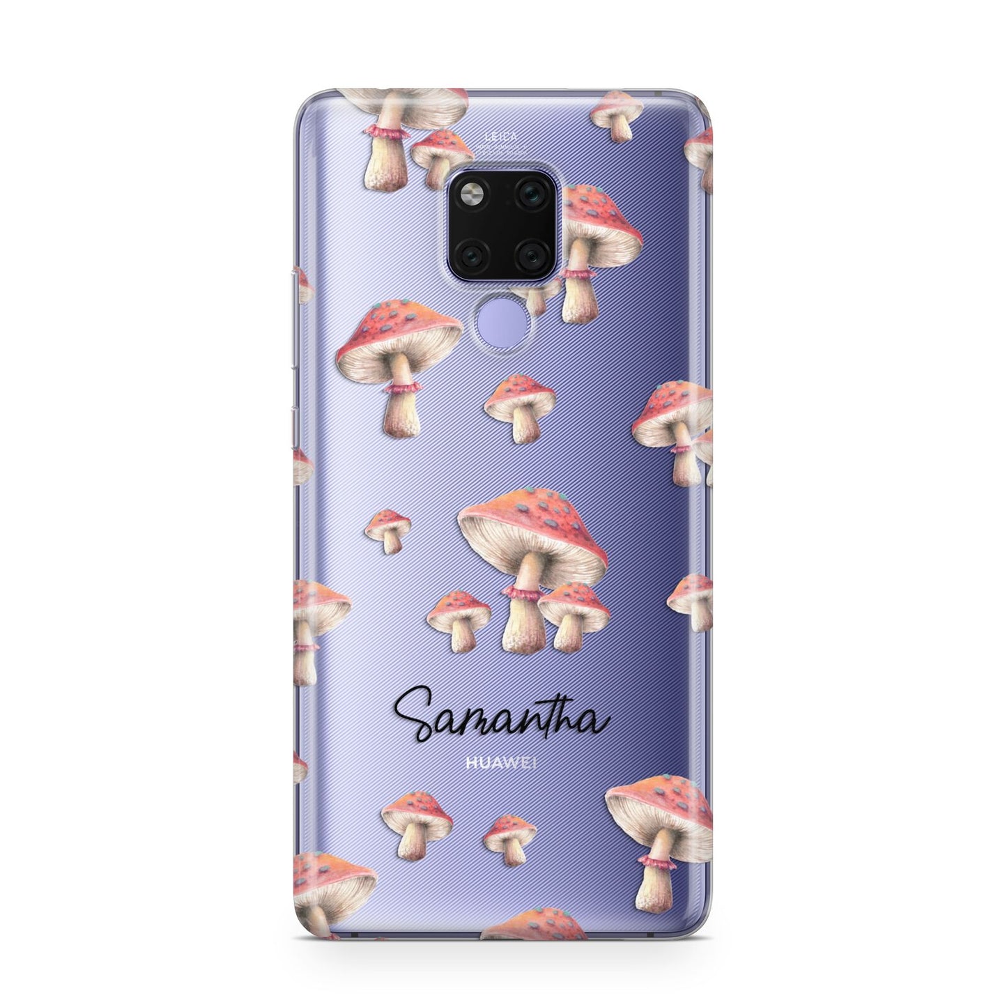 Mushroom Illustrations with Name Huawei Mate 20X Phone Case