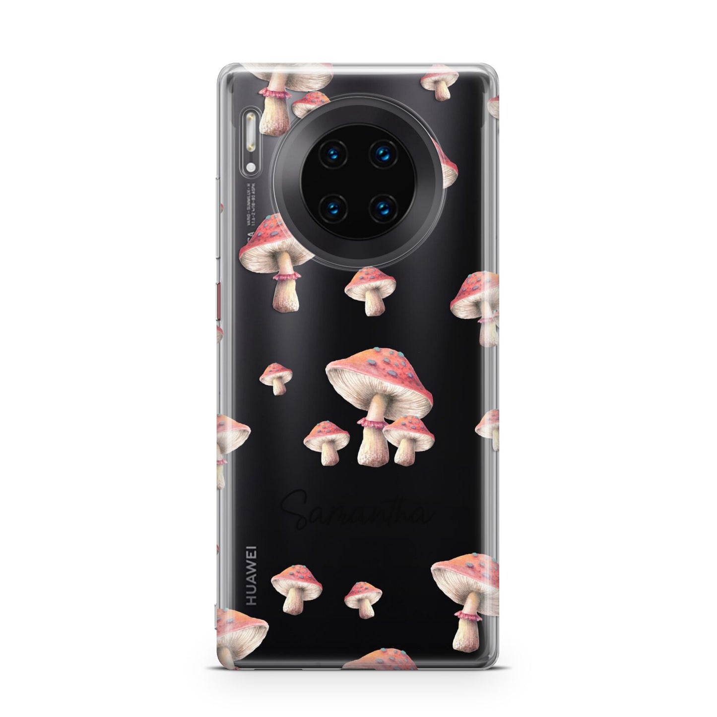 Mushroom Illustrations with Name Huawei Mate 30 Pro Phone Case