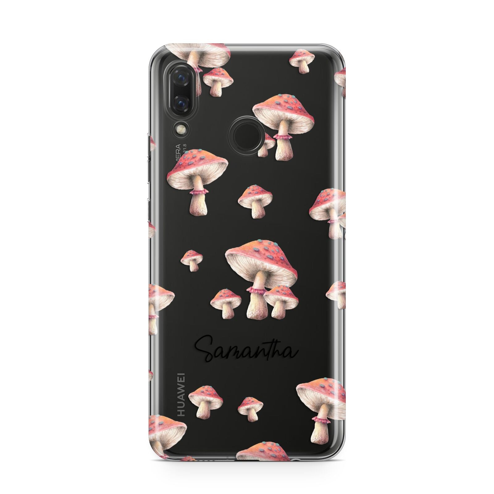 Mushroom Illustrations with Name Huawei Nova 3 Phone Case