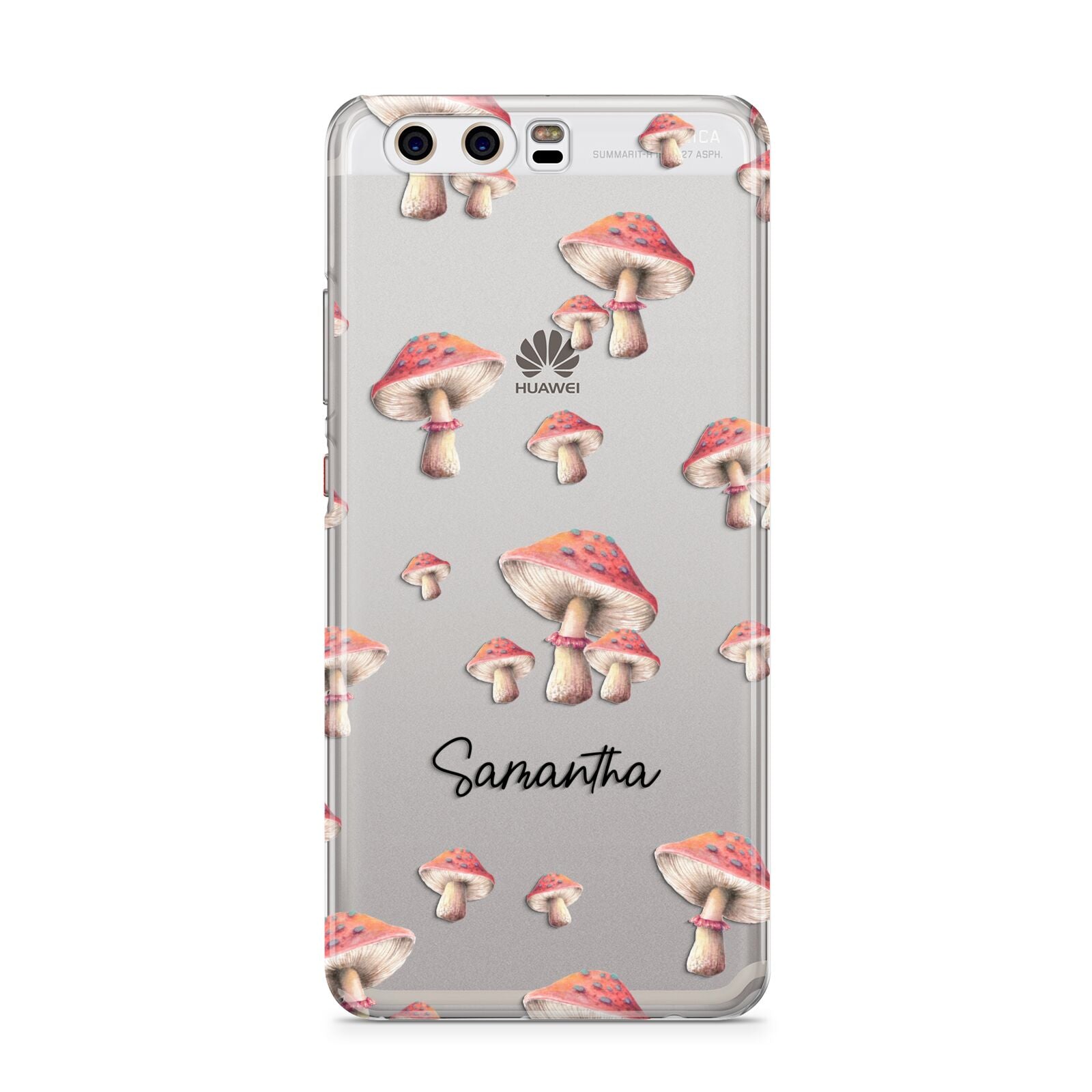 Mushroom Illustrations with Name Huawei P10 Phone Case