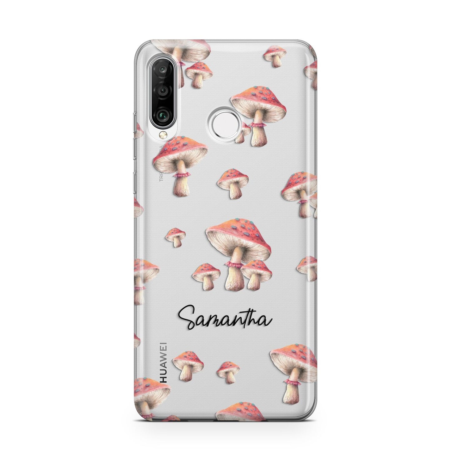 Mushroom Illustrations with Name Huawei P30 Lite Phone Case