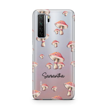 Mushroom Illustrations with Name Huawei P40 Lite 5G Phone Case