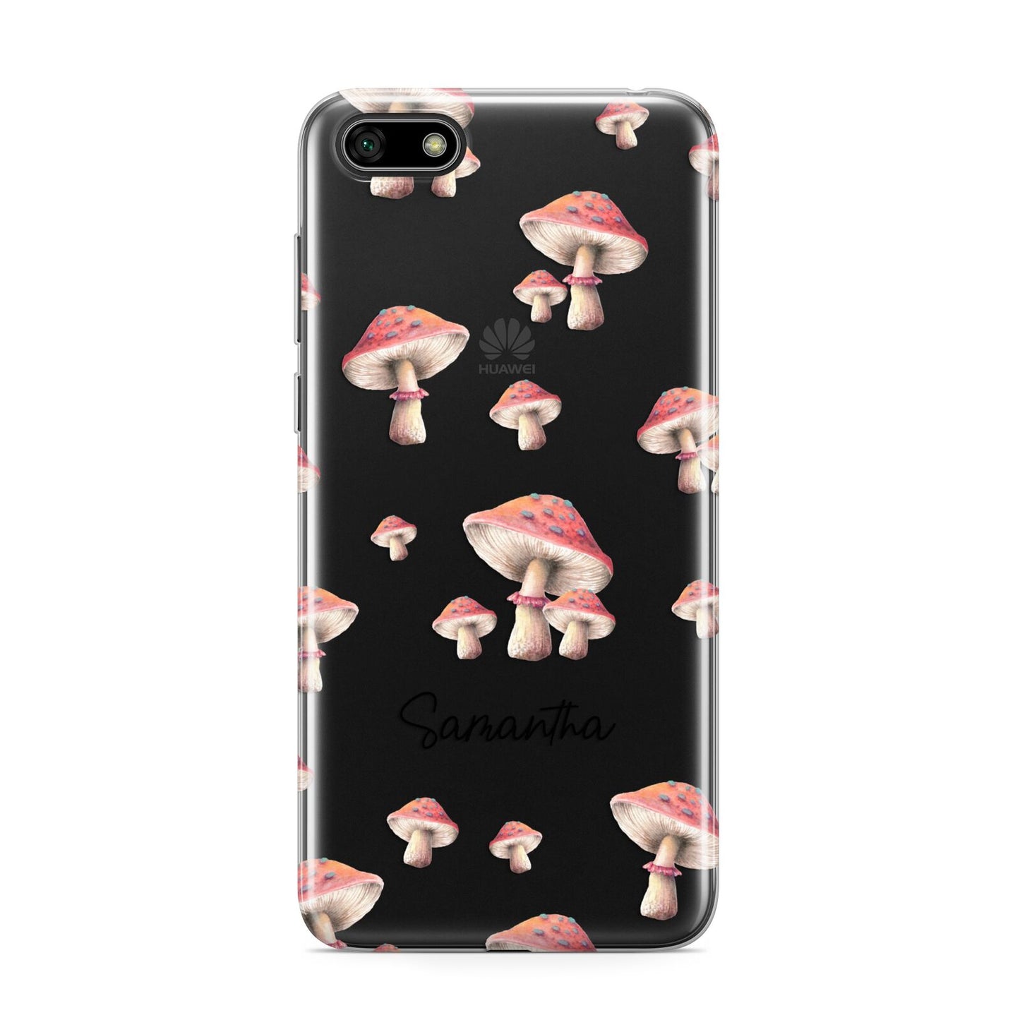 Mushroom Illustrations with Name Huawei Y5 Prime 2018 Phone Case