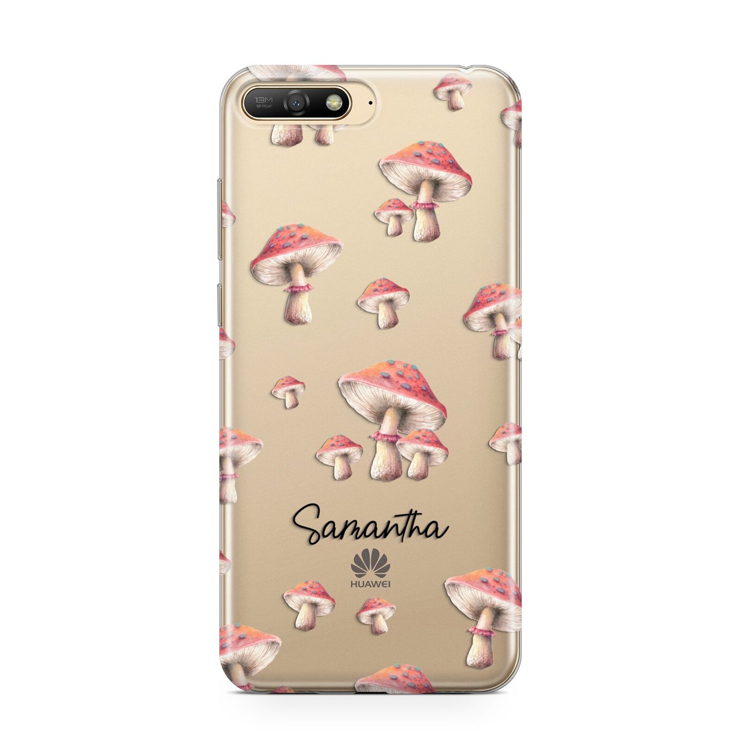 Mushroom Illustrations with Name Huawei Y6 2018