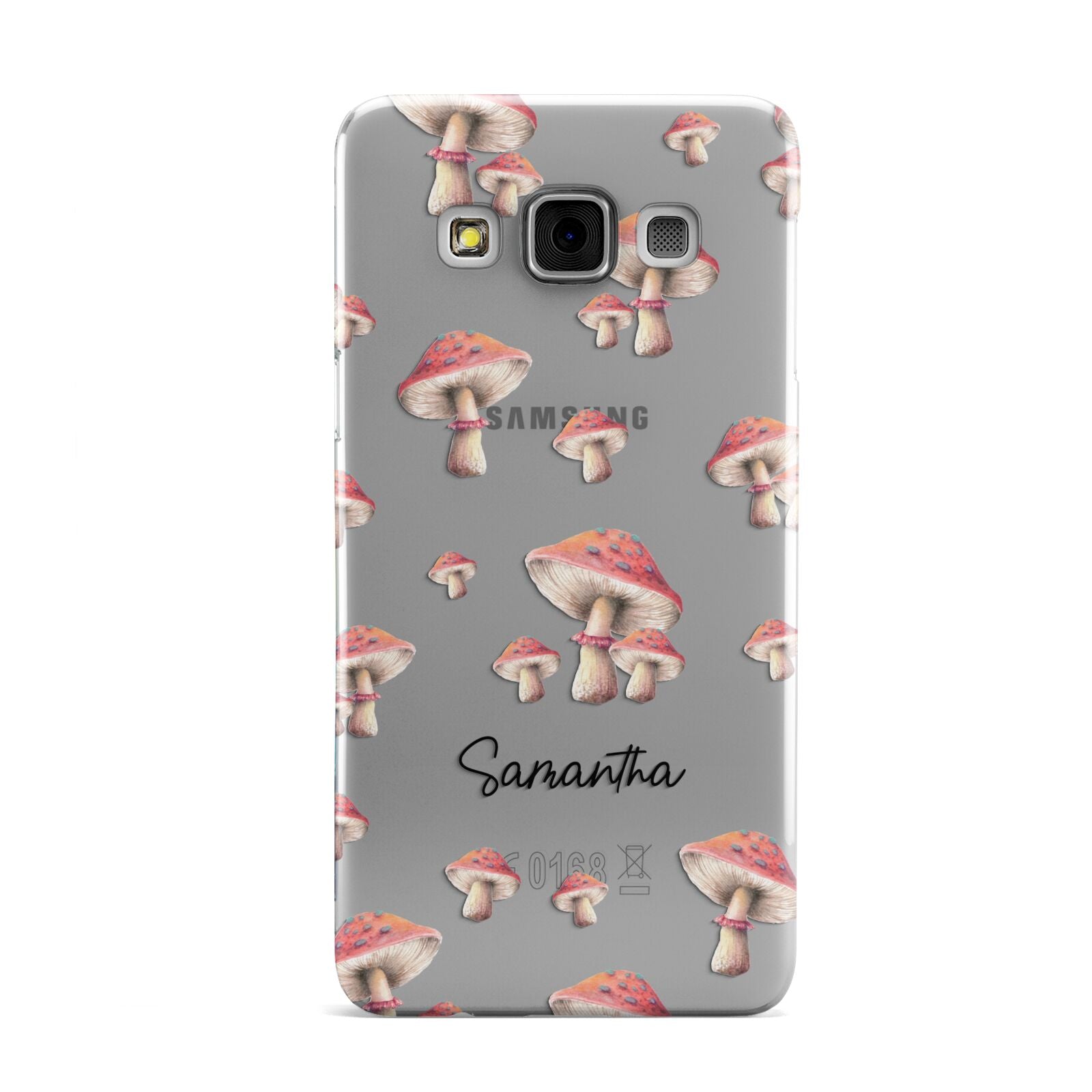 Mushroom Illustrations with Name Samsung Galaxy A3 Case