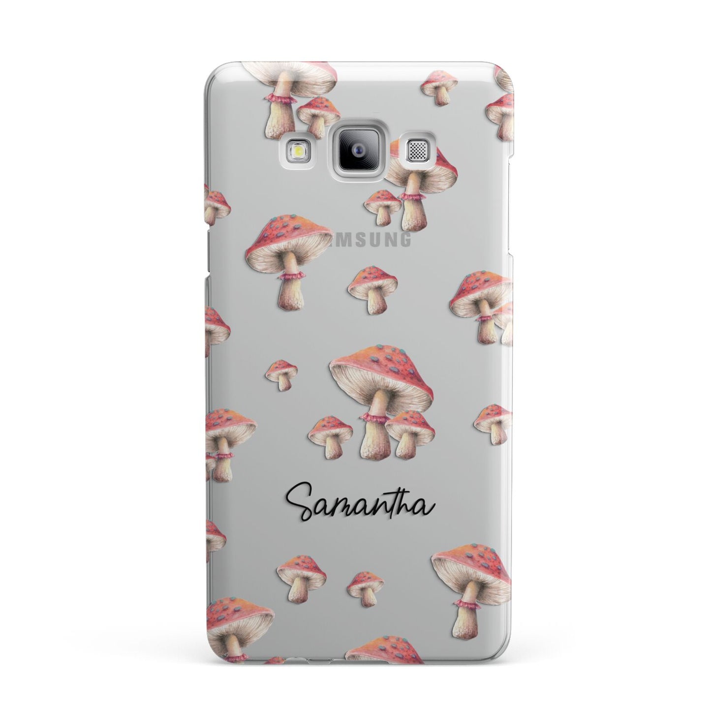 Mushroom Illustrations with Name Samsung Galaxy A7 2015 Case