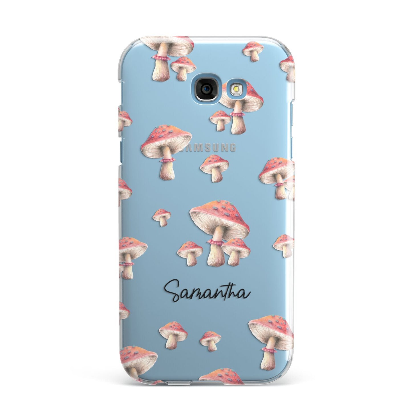 Mushroom Illustrations with Name Samsung Galaxy A7 2017 Case