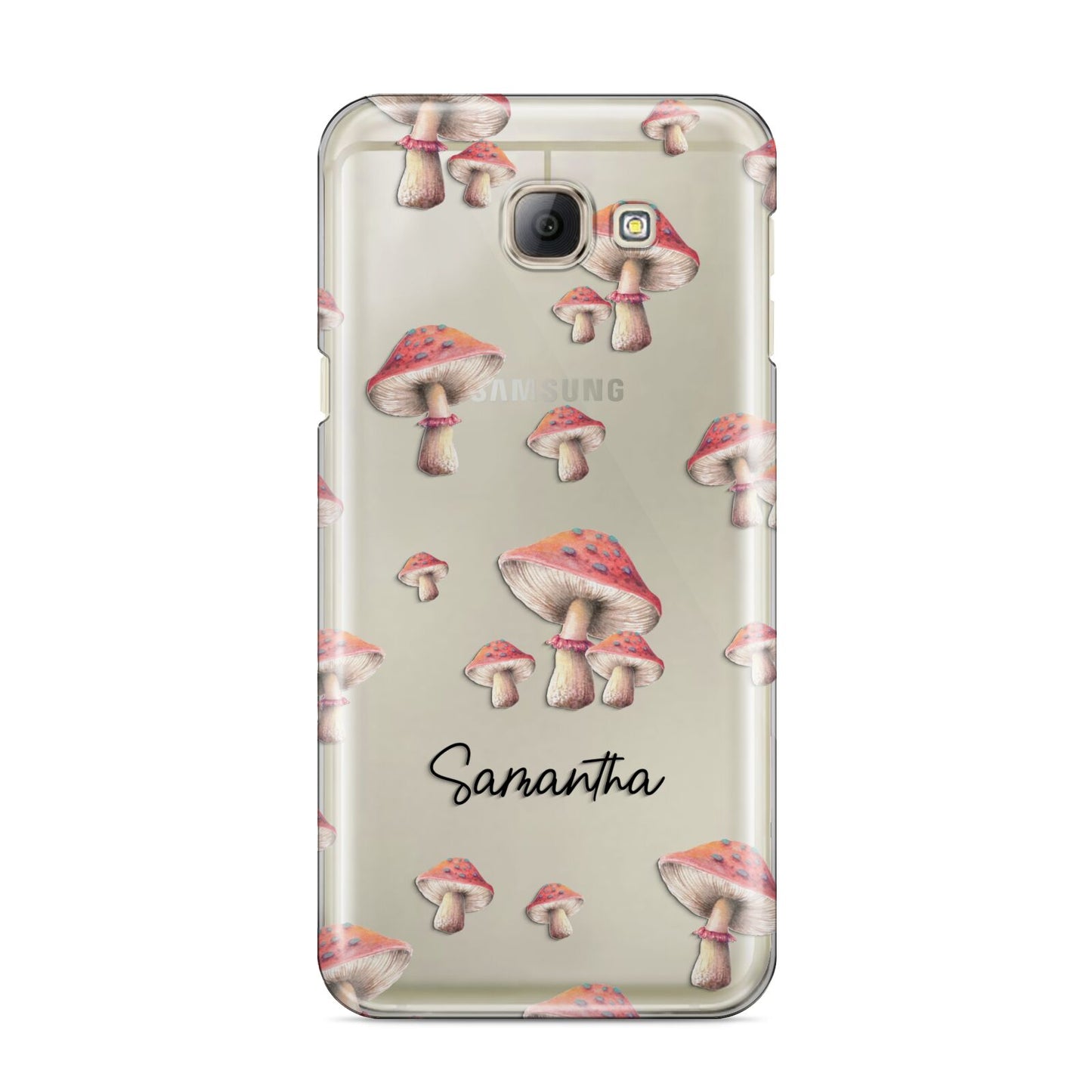 Mushroom Illustrations with Name Samsung Galaxy A8 2016 Case