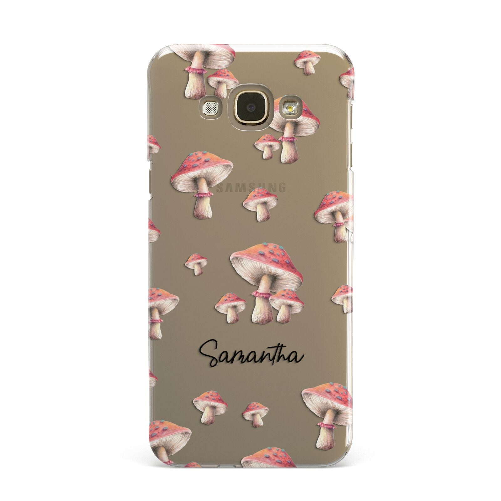 Mushroom Illustrations with Name Samsung Galaxy A8 Case