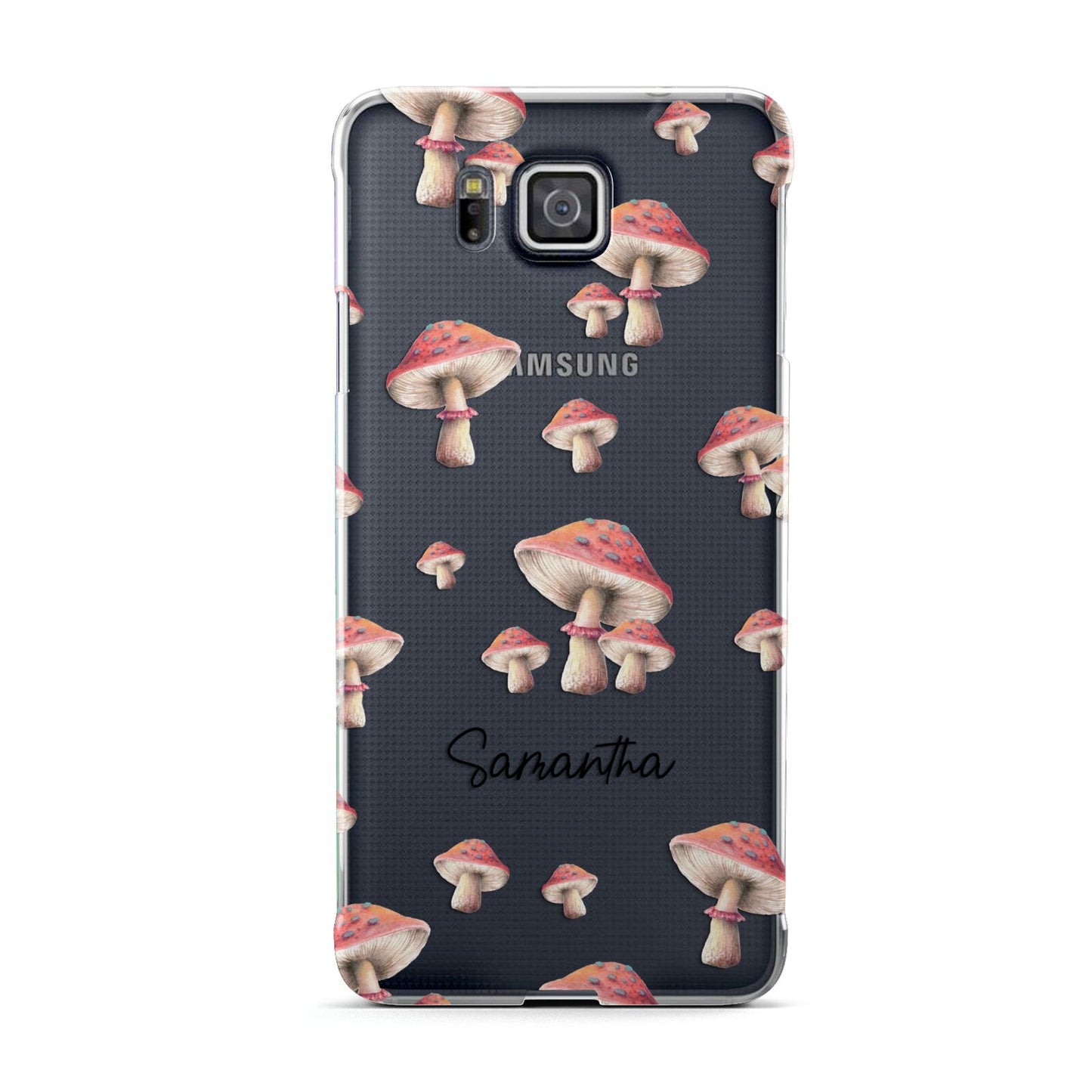 Mushroom Illustrations with Name Samsung Galaxy Alpha Case