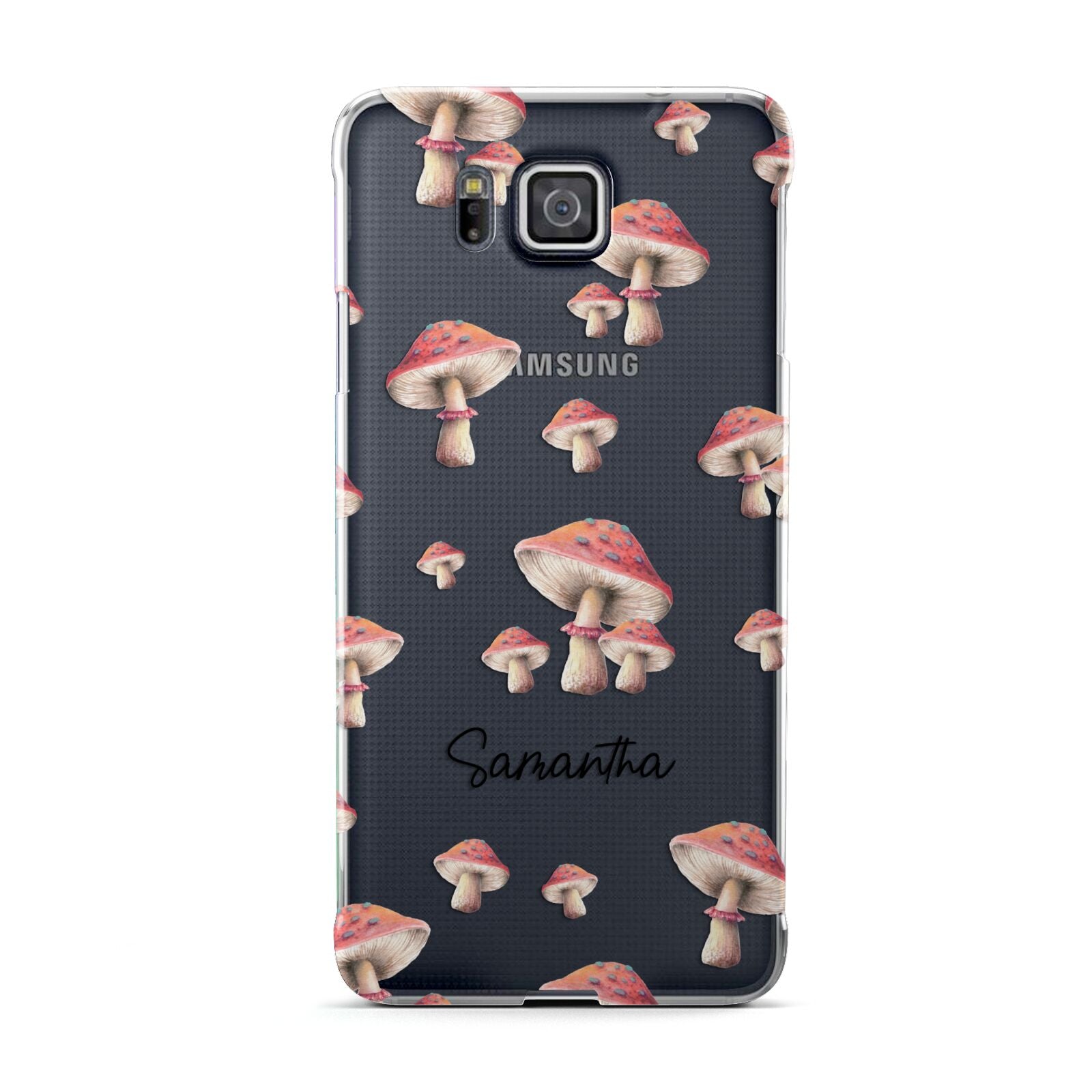 Mushroom Illustrations with Name Samsung Galaxy Alpha Case