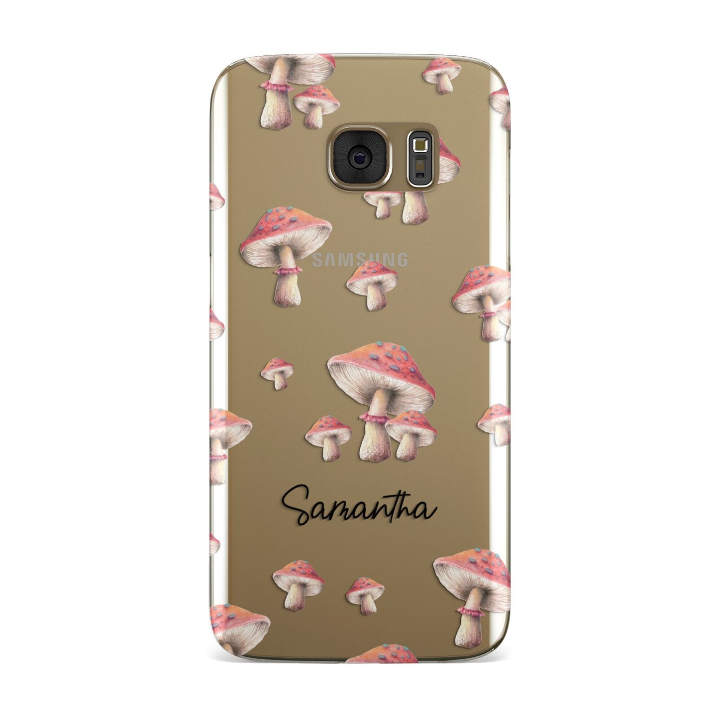 Mushroom Illustrations with Name Samsung Galaxy Case