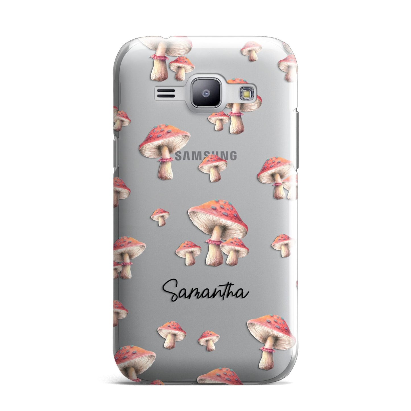 Mushroom Illustrations with Name Samsung Galaxy J1 2015 Case