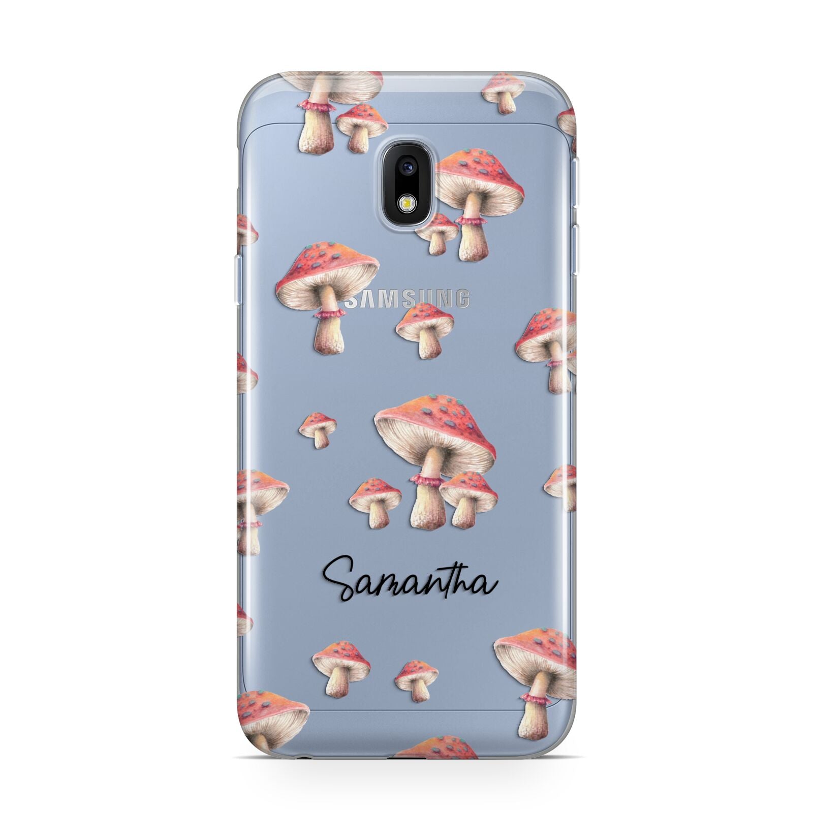 Mushroom Illustrations with Name Samsung Galaxy J3 2017 Case