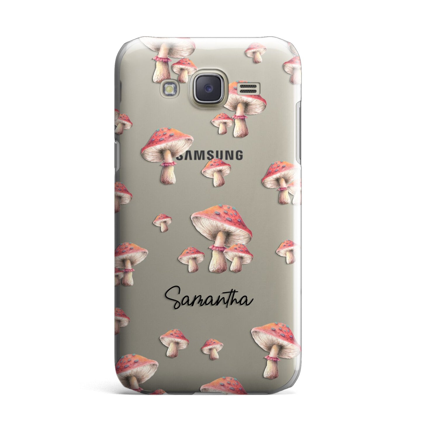 Mushroom Illustrations with Name Samsung Galaxy J7 Case