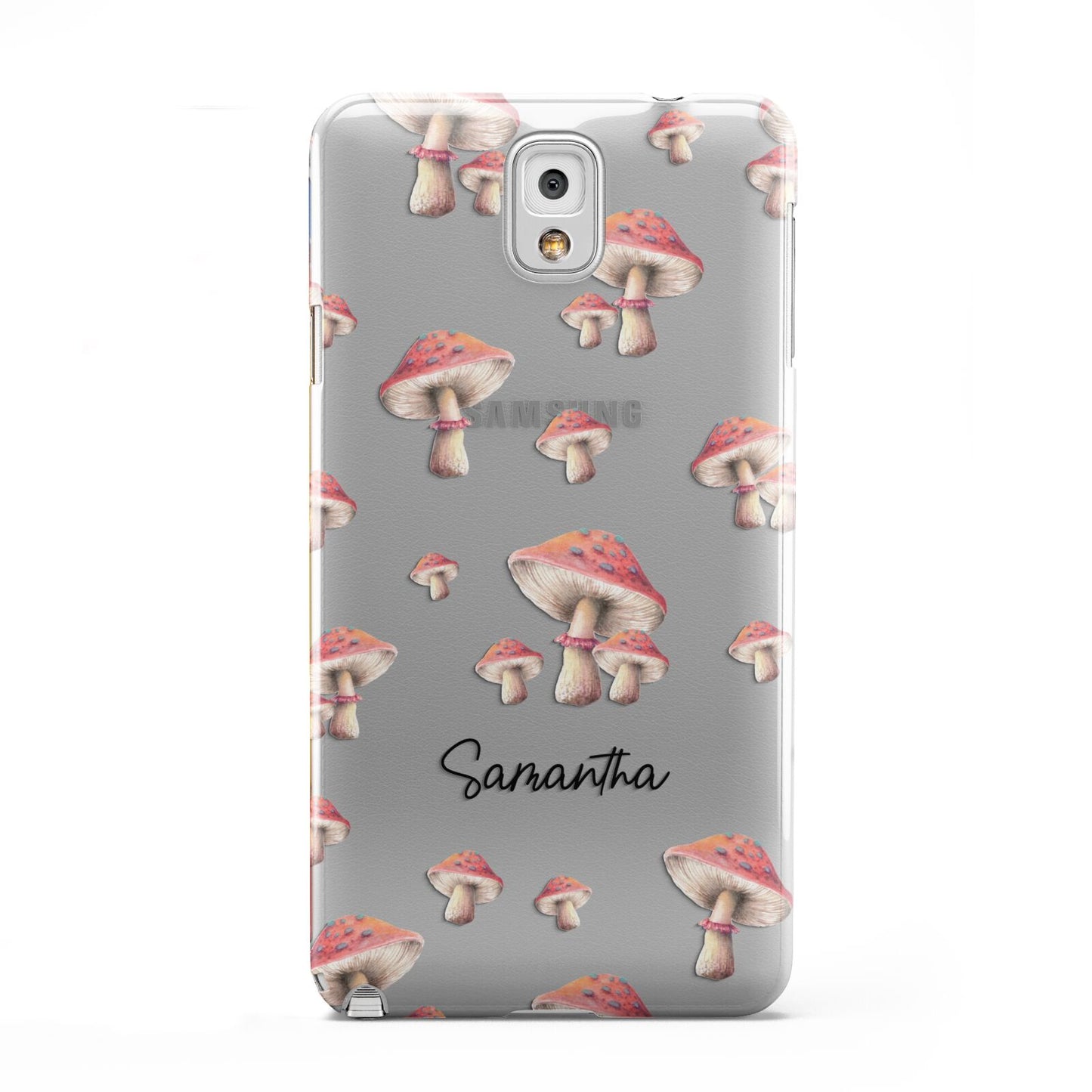 Mushroom Illustrations with Name Samsung Galaxy Note 3 Case