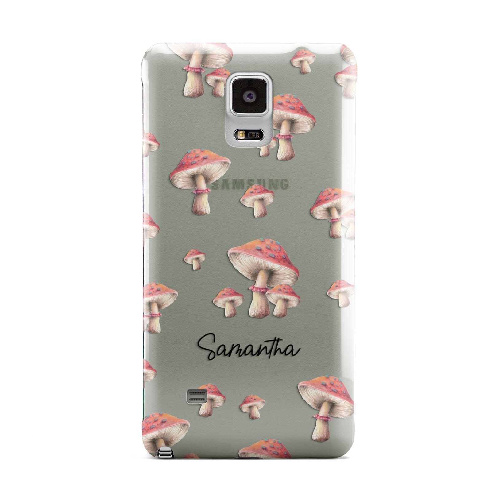 Mushroom Illustrations with Name Samsung Galaxy Note 4 Case