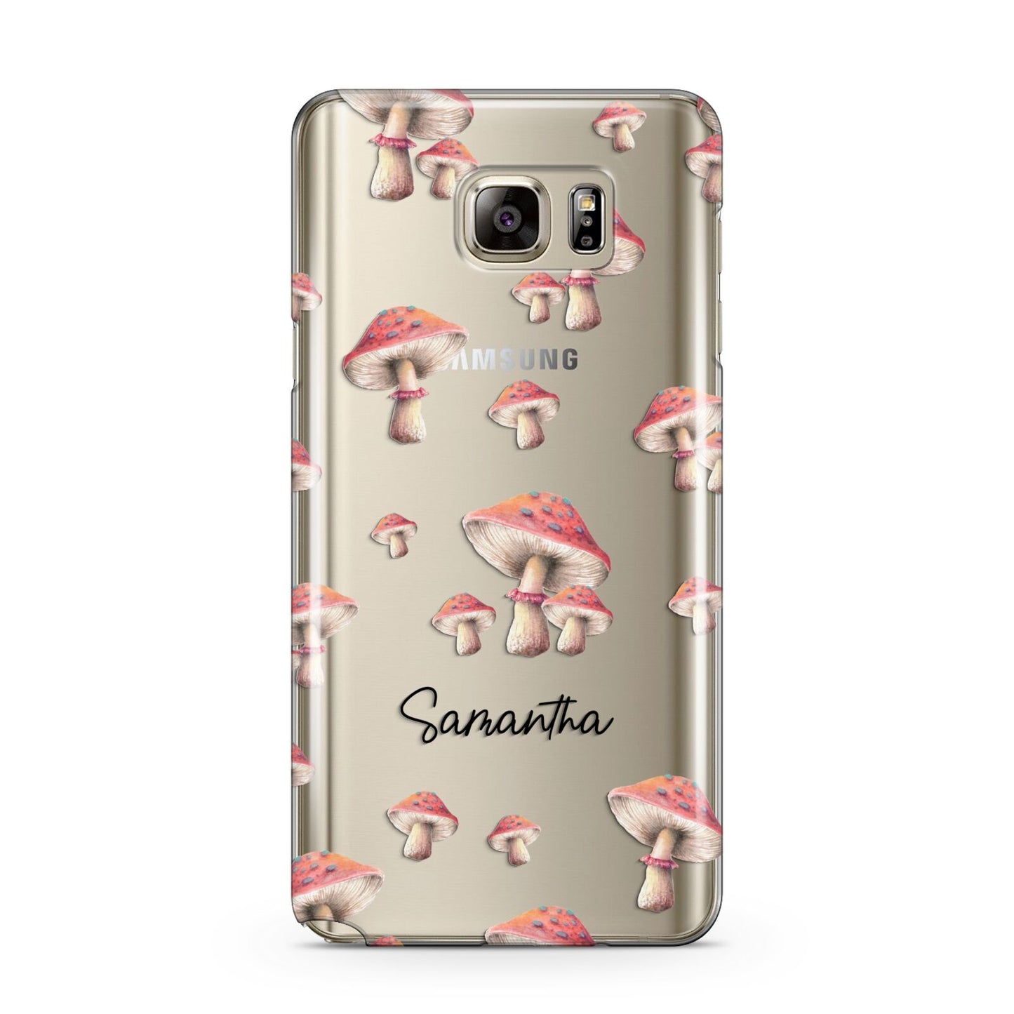 Mushroom Illustrations with Name Samsung Galaxy Note 5 Case