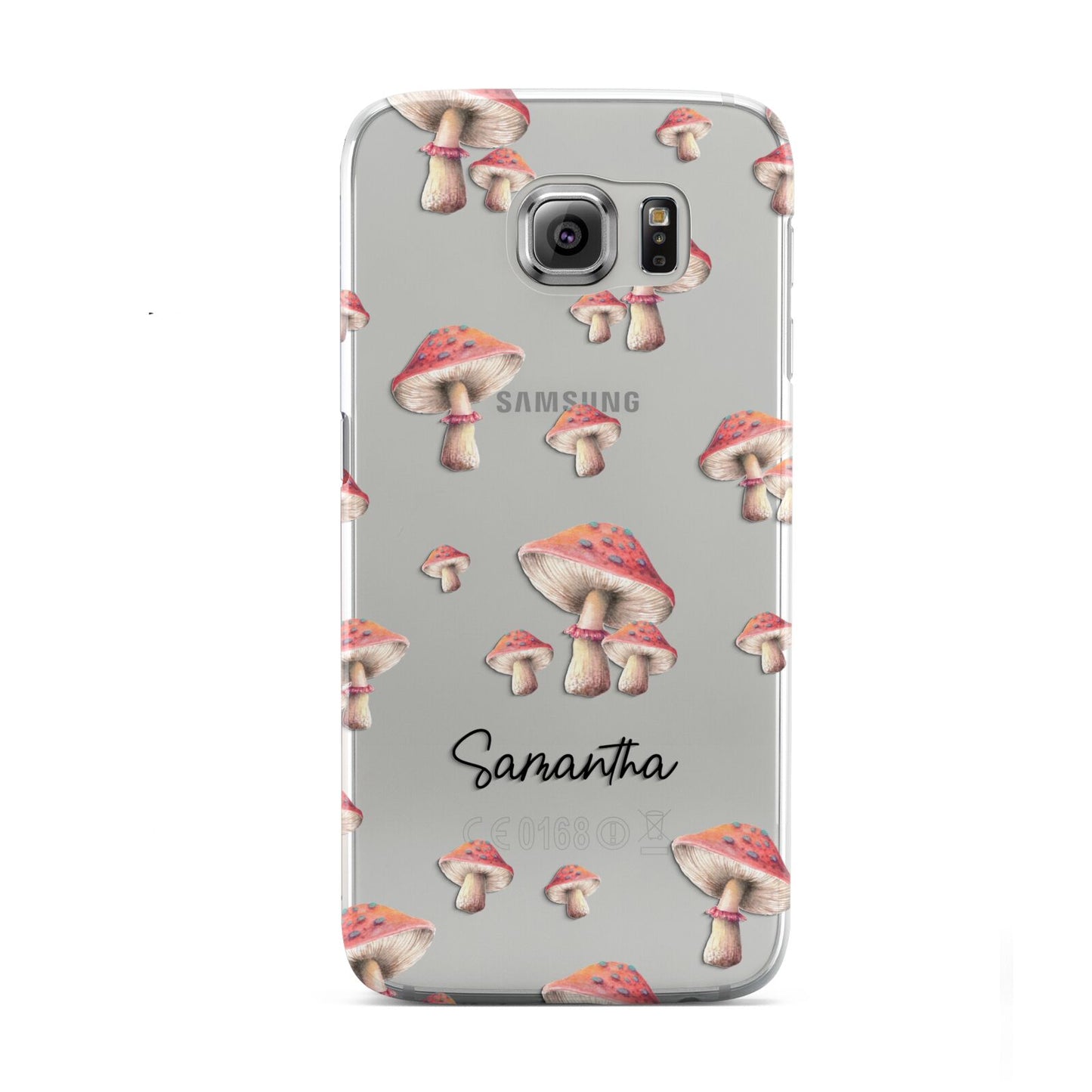 Mushroom Illustrations with Name Samsung Galaxy S6 Case