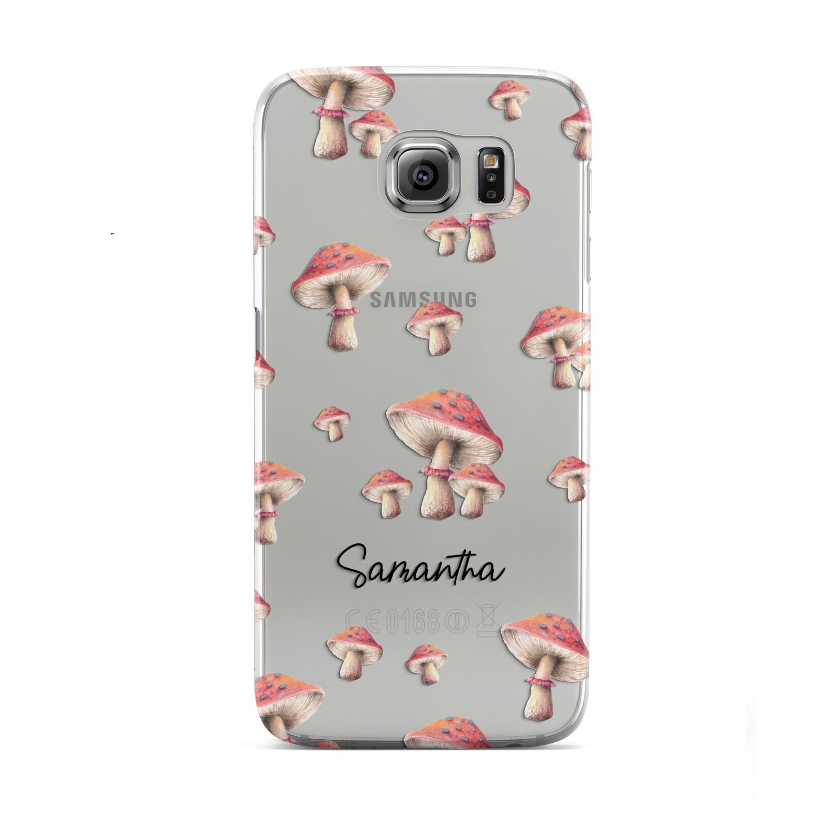 Mushroom Illustrations with Name Samsung Galaxy S6 Case