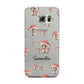 Mushroom Illustrations with Name Samsung Galaxy S6 Edge Case