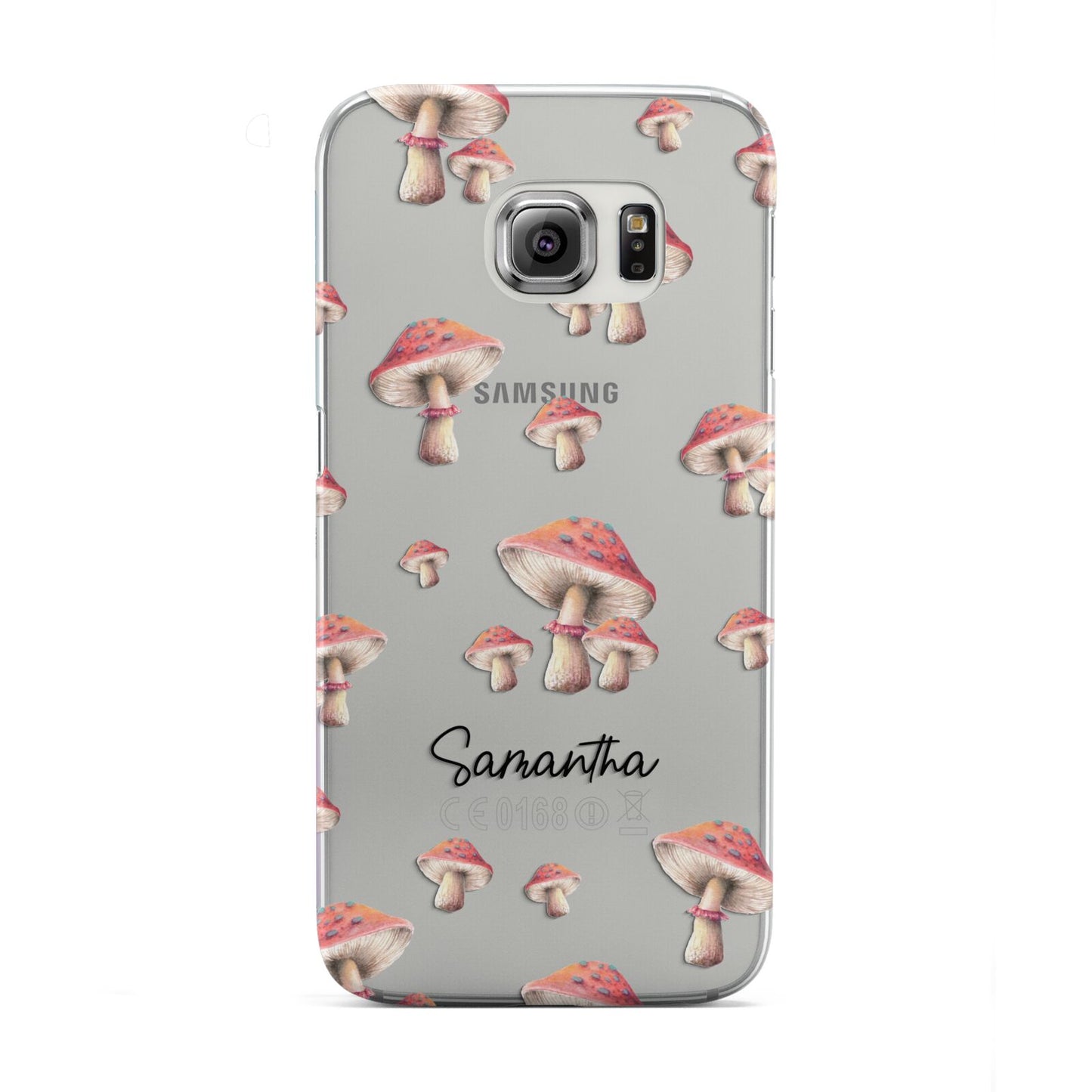 Mushroom Illustrations with Name Samsung Galaxy S6 Edge Case