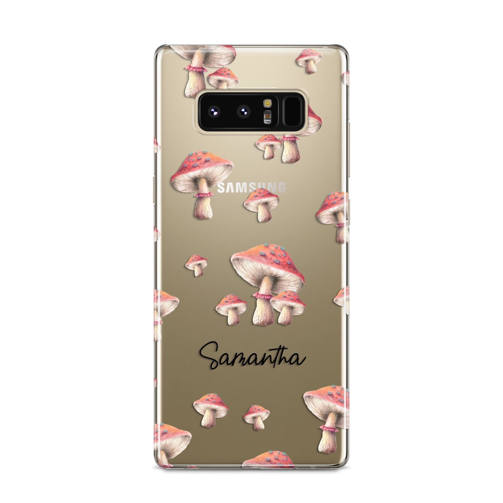 Mushroom Illustrations with Name Samsung Galaxy S8 Case