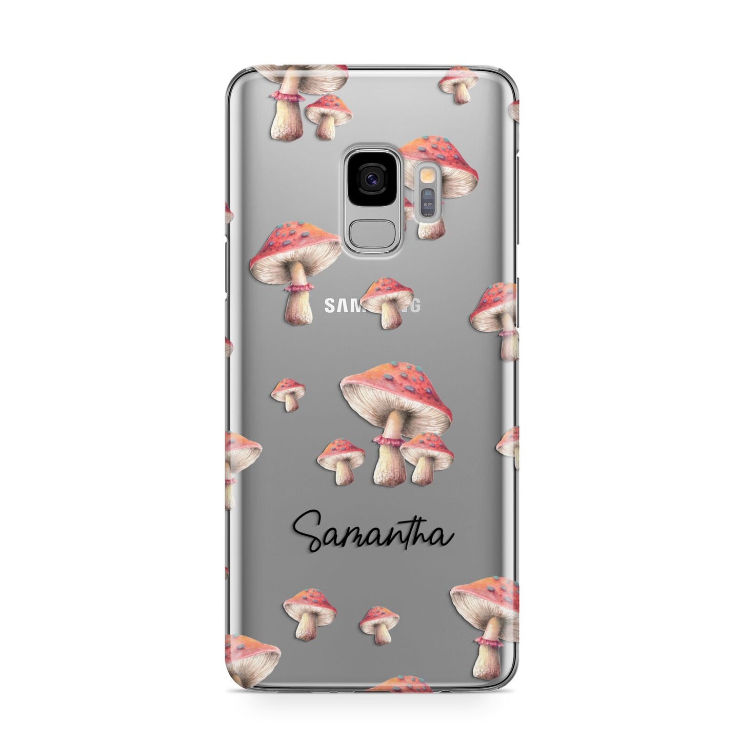 Mushroom Illustrations with Name Samsung Galaxy S9 Case
