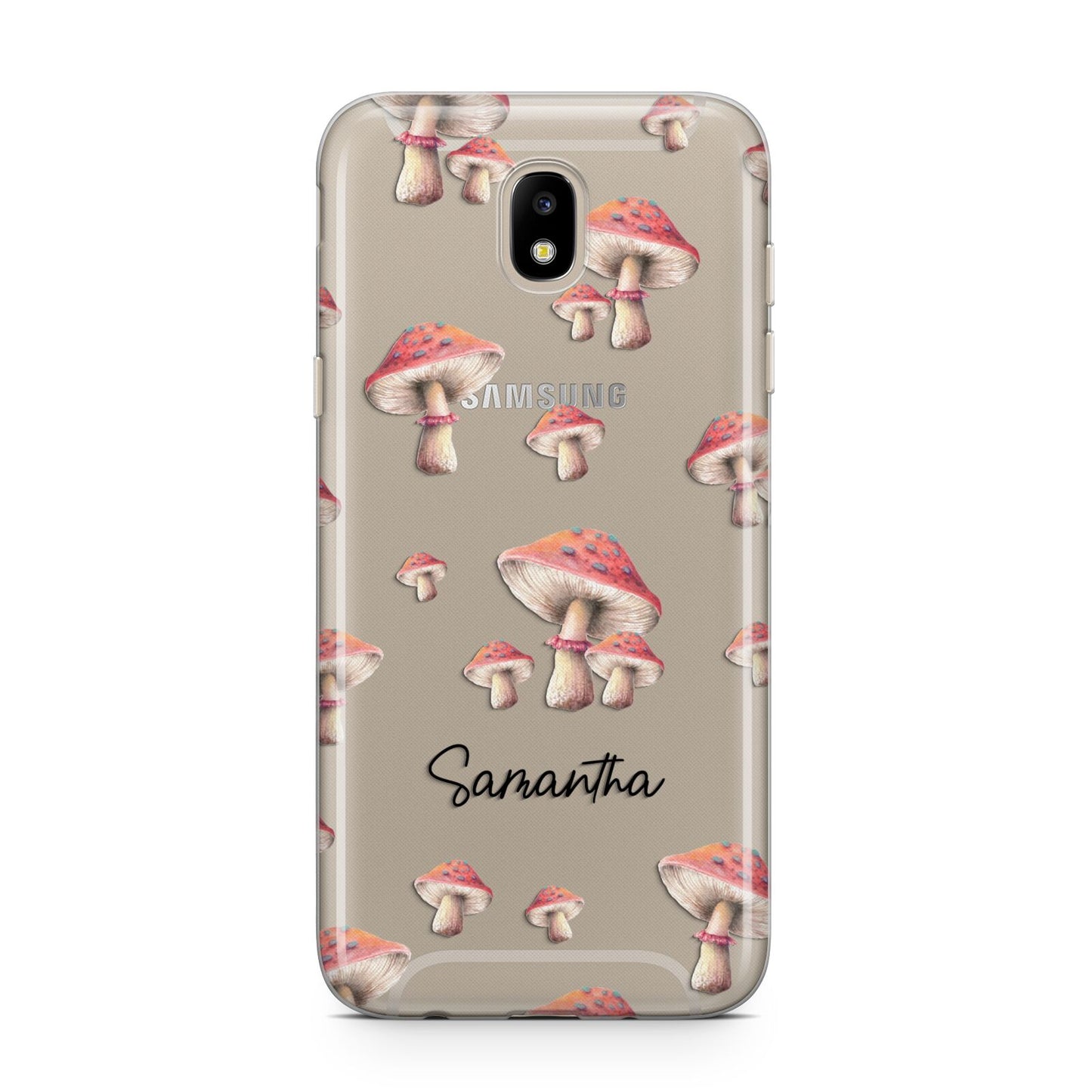 Mushroom Illustrations with Name Samsung J5 2017 Case