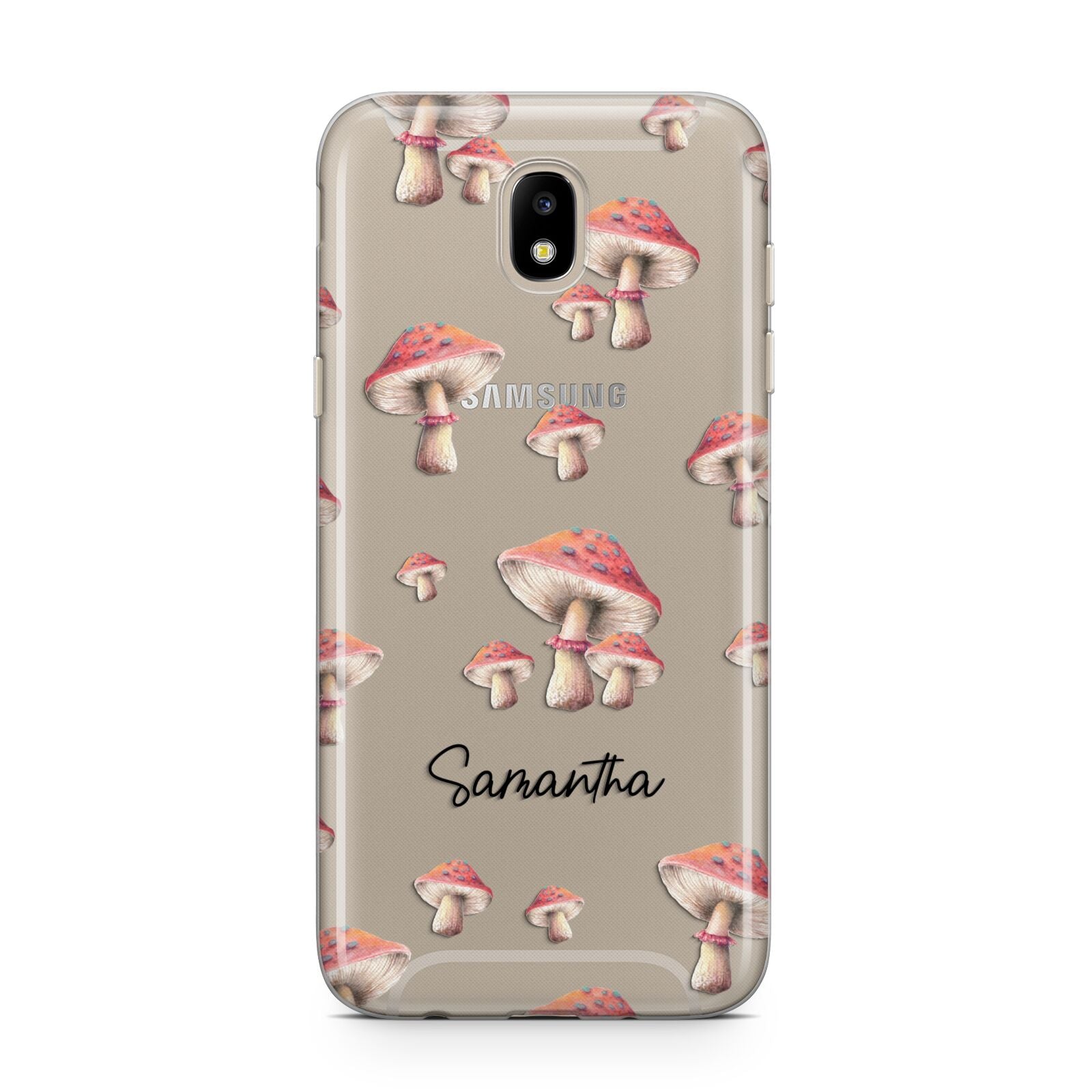 Mushroom Illustrations with Name Samsung J5 2017 Case