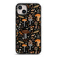 Mushroom iPhone 14 Plus Black Impact Case on Silver phone