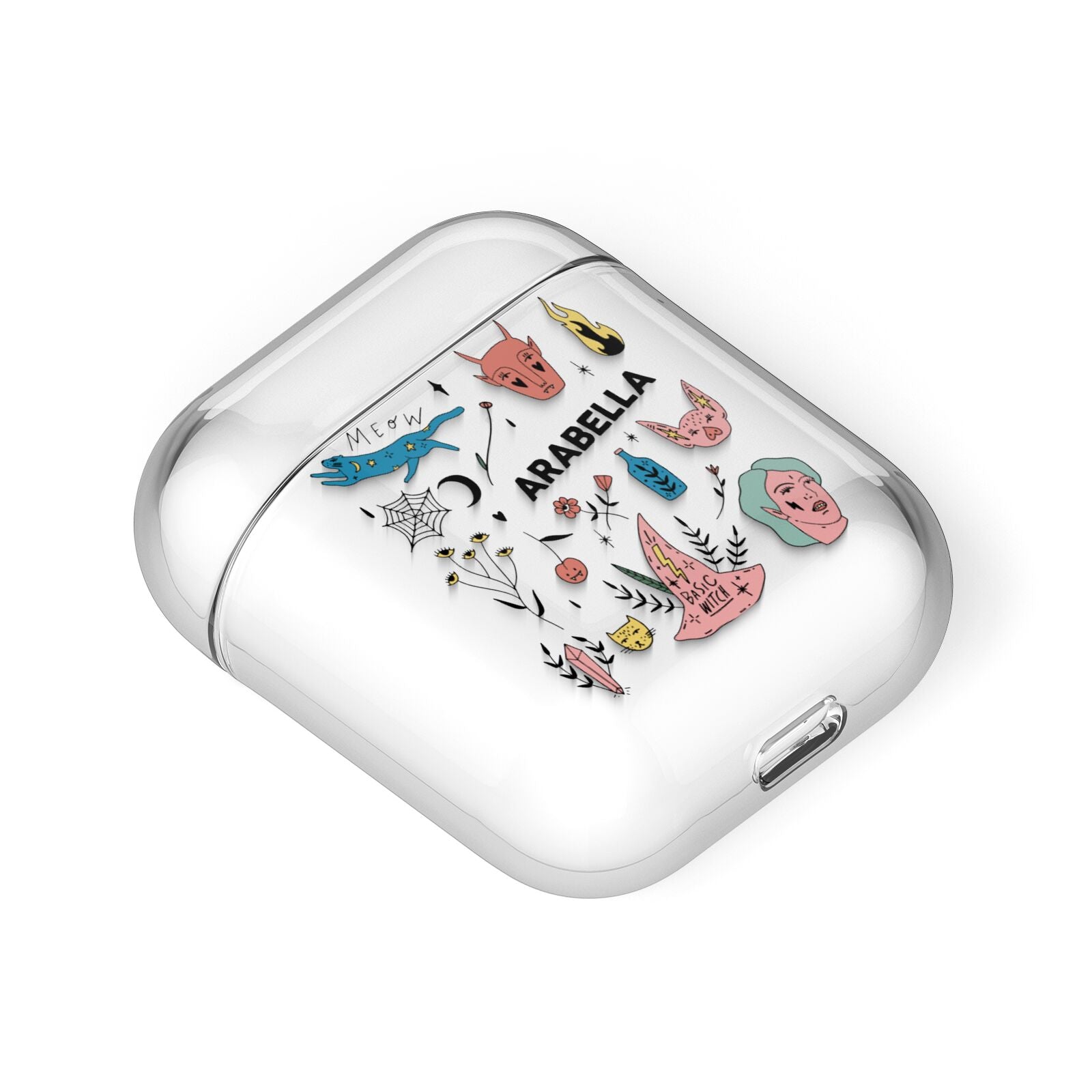Mystical Magic Personalised AirPods Case Laid Flat