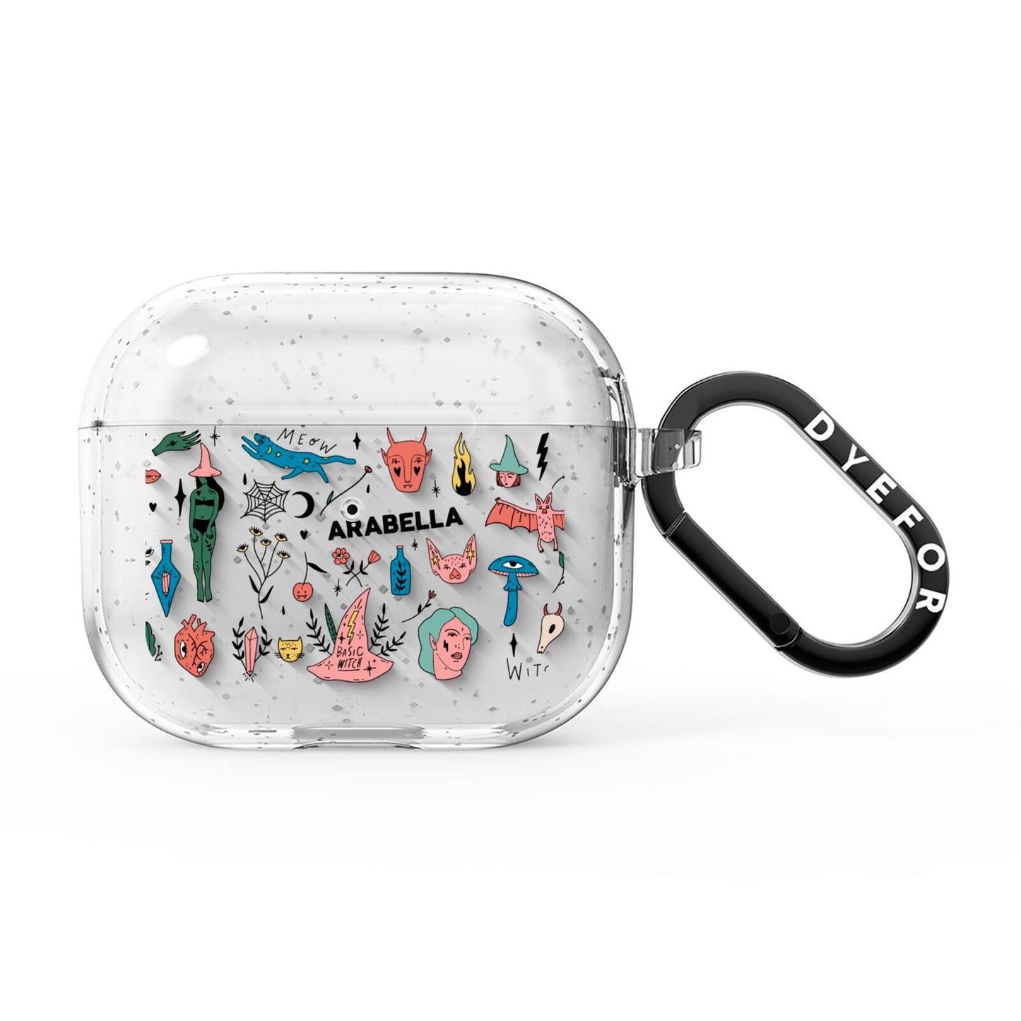 Mystical Magic Personalised AirPods Glitter Case 3rd Gen
